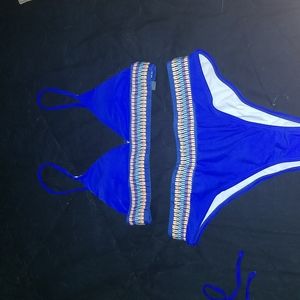 Blue bikini set